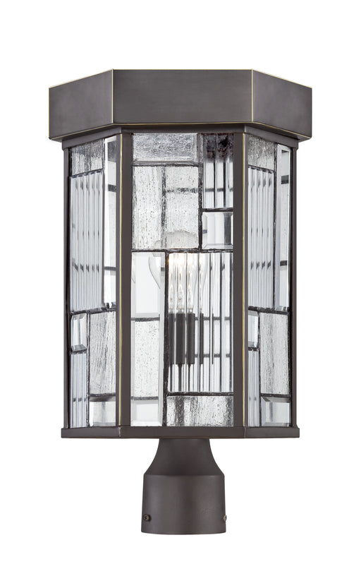 Designers Fountain - 32136-ABP - One Light Post Lantern - Kingsley - Aged Bronze Patina