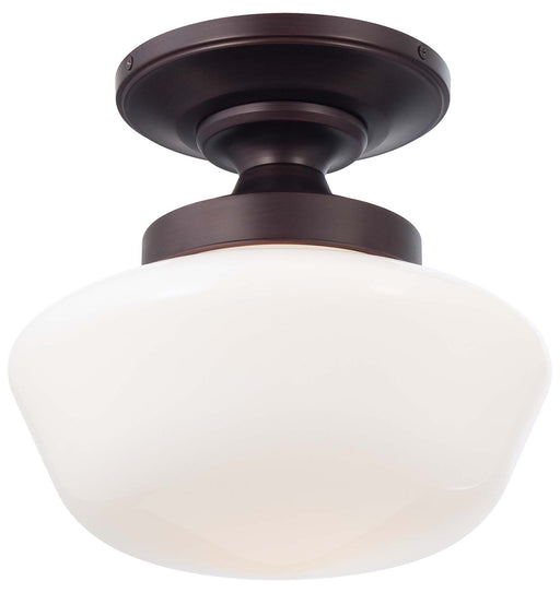 Minka-Lavery - 2255-576 - One Light Semi Flush Mount - Minka Lavery - Brushed Bronze
