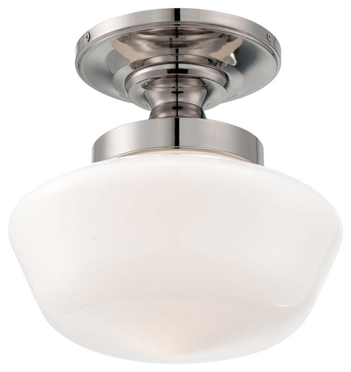 Minka-Lavery - 2255-613 - One Light Semi Flush Mount - Minka Lavery - Polished Nickel