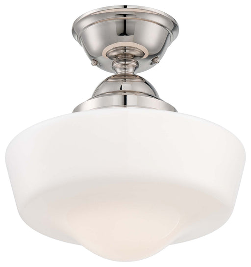 Minka-Lavery - 2257-613 - One Light Semi Flush Mount - Minka Lavery - Polished Nickel