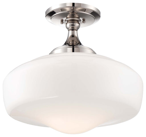 Minka-Lavery - 2259-613 - One Light Semi Flush Mount - Minka Lavery - Polished Nickel