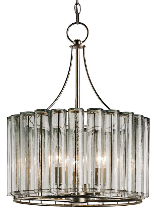 Currey and Company - 9293 - Three Light Chandelier - Bevilacqua - Silver Leaf