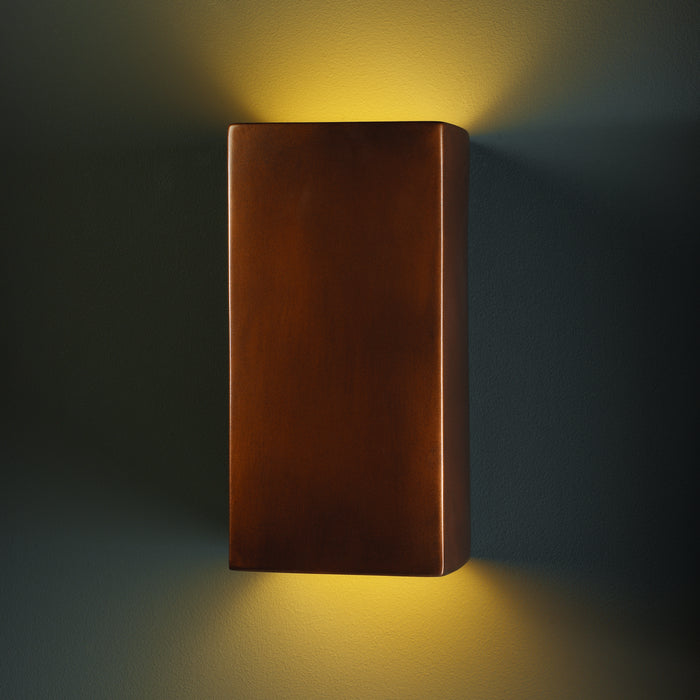 Justice Designs - CER-0955-ANTC - Lantern - Ambiance - Antique Copper