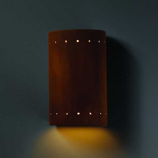 Justice Designs - CER-0990W-RRST - Lantern - Ambiance - Real Rust