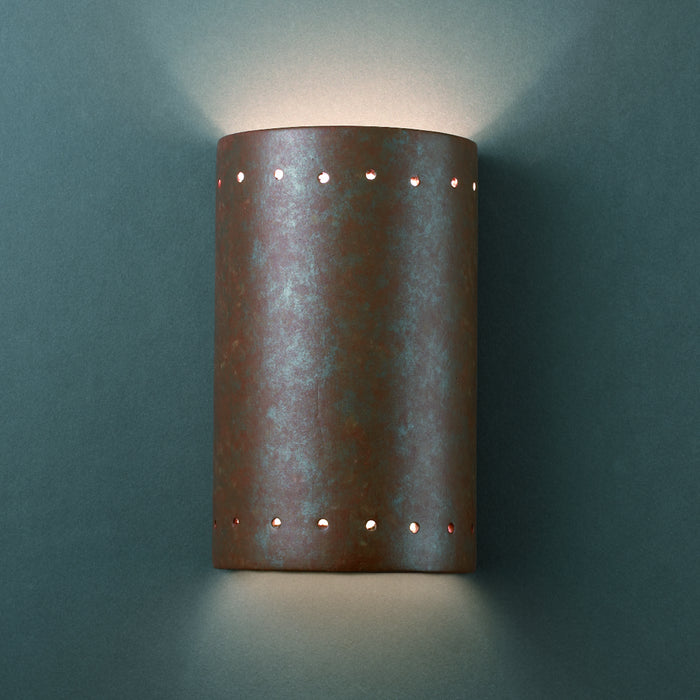 Justice Designs - CER-0995-PATR - Lantern - Ambiance - Rust Patina