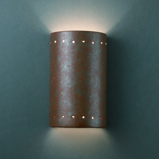 Justice Designs - CER-0995W-PATR - Lantern - Ambiance - Rust Patina
