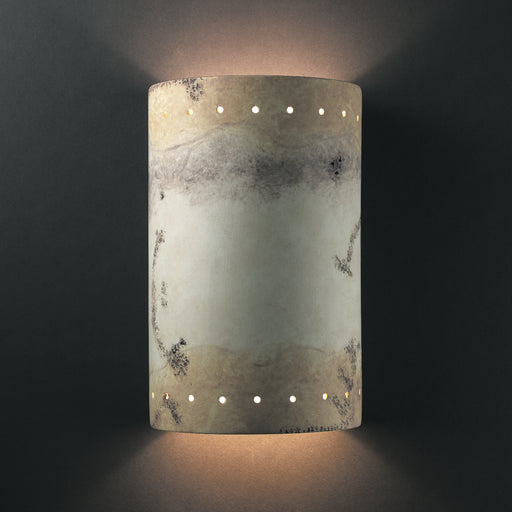 Justice Designs - CER-1295W-TRAG - Lantern - Ambiance - Greco Travertine