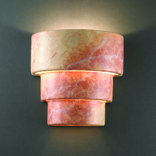 Justice Designs - CER-2225W-STOA - Lantern - Ambiance - Agate Marble