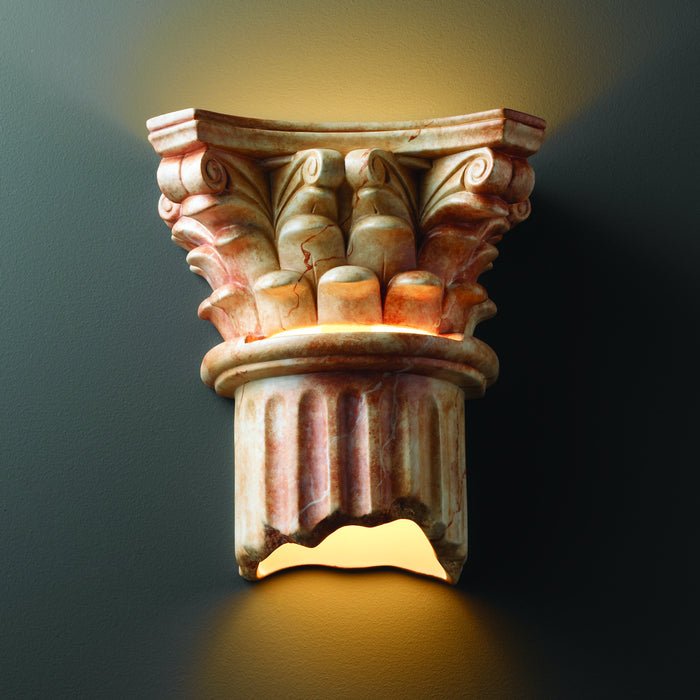 Justice Designs - CER-4705W-STOA - Wall Sconce - Ambiance - Agate Marble