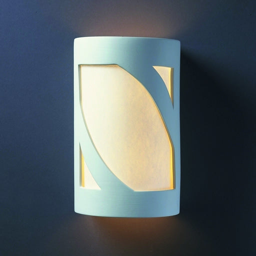 Justice Designs - CER-7355W-BIS - Lantern - Ambiance - Bisque