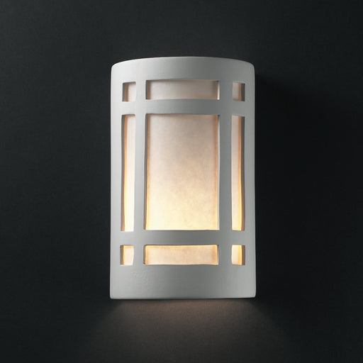 Justice Designs - CER-7485-BIS - Lantern - Ambiance - Bisque