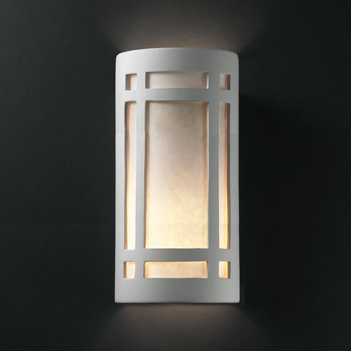 Justice Designs - CER-7497-BIS - Lantern - Ambiance - Bisque
