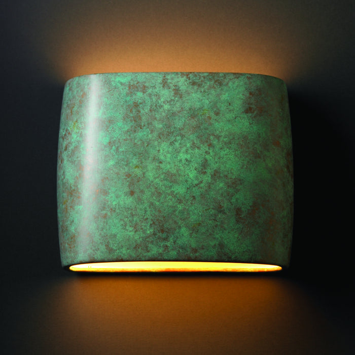 Justice Designs - CER-8855-PATV - Wall Sconce - Ambiance - Verde Patina
