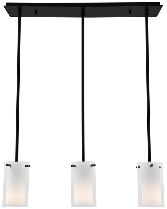 DVI Lighting - DVP9053GR-OP - Three Light Linear - Essex - Graphite with Half Opal Glass