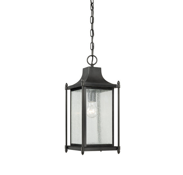 Savoy House - 5-3455-BK - One Light Hanging Lantern - Dunnmore - Black