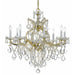 Crystorama - 4409-GD-CL-MWP - Nine Light Chandelier - Maria Theresa - Gold