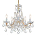 Crystorama - 4476-GD-CL-MWP - Five Light Mini Chandelier - Maria Theresa - Gold
