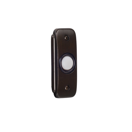 Craftmade - BR2-BZ - Stepped Rectangle Lighted Push Button - Builder Recessed Buttons - Bronze