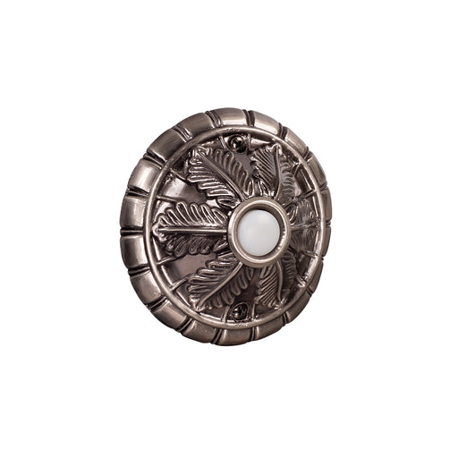 Craftmade - BSMED-AP - Surface Mount Medallion Lighted Push Button - Designer Surface Mount Buttons - Antique Pewter