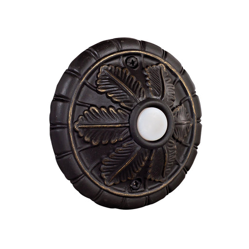Craftmade - BSMED-AZ - Surface Mount Medallion Lighted Push Button - Designer Surface Mount Buttons - Antique Bronze