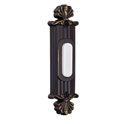 Surface Mount Straight Ornate Lighted Push Button