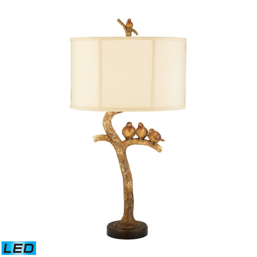 Elk Home - 93-052-LED - LED Table Lamp - Three Bird Light - Gold Leaf