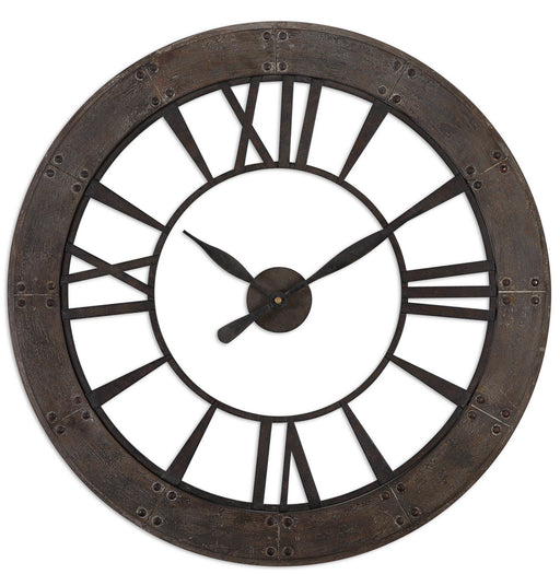 Uttermost - 06085 - Wall Clock - Ronan - Dark Rustic Bronze