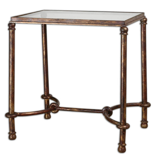Uttermost - 24334 - End Table - Warring - Rustic Bronze Patina