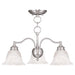 Livex Lighting - 1343-91 - Three Light Chandelier/Ceiling Mount - Essex - Brushed Nickel