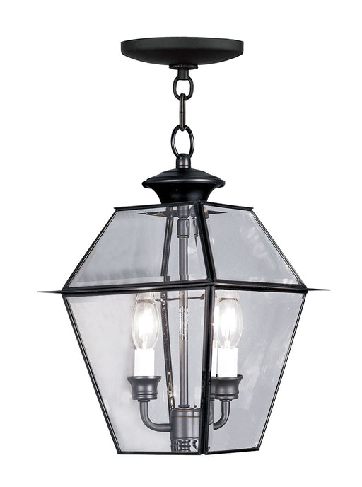 Livex Lighting - 2285-04 - Two Light Outdoor Pendant - Westover - Black