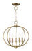 Livex Lighting - 4665-01 - Five Light Mini Chandelier/Ceiling Mount - Milania - Antique Brass
