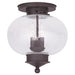 Livex Lighting - 5037-07 - Three Light Ceiling Mount - Harbor - Bronze