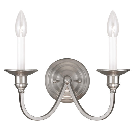 Livex Lighting - 5142-91 - Two Light Wall Sconce - Cranford - Brushed Nickel
