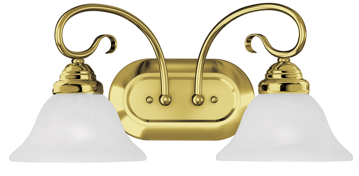 Livex Lighting - 6102-02 - Two Light Bath Vanity - Coronado - Polished Brass