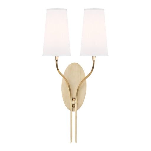 Hudson Valley - 3712-AGB-WS - Two Light Wall Sconce - Rutland - Aged Brass