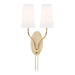 Hudson Valley - 3712-AGB-WS - Two Light Wall Sconce - Rutland - Aged Brass
