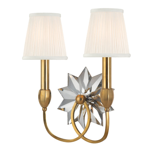 Hudson Valley - 3212-AGB - Two Light Wall Sconce - Barton - Aged Brass