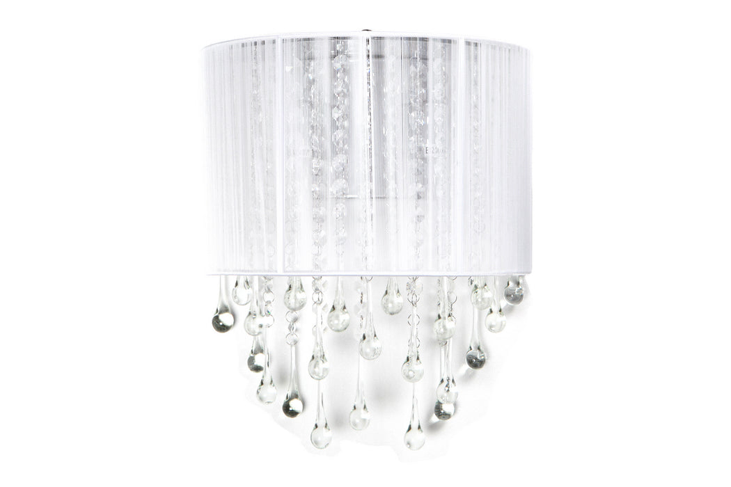 Avenue Lighting - HF1511-WHT - Two Light Wall Sconce - Beverly Dr. - White Silk String