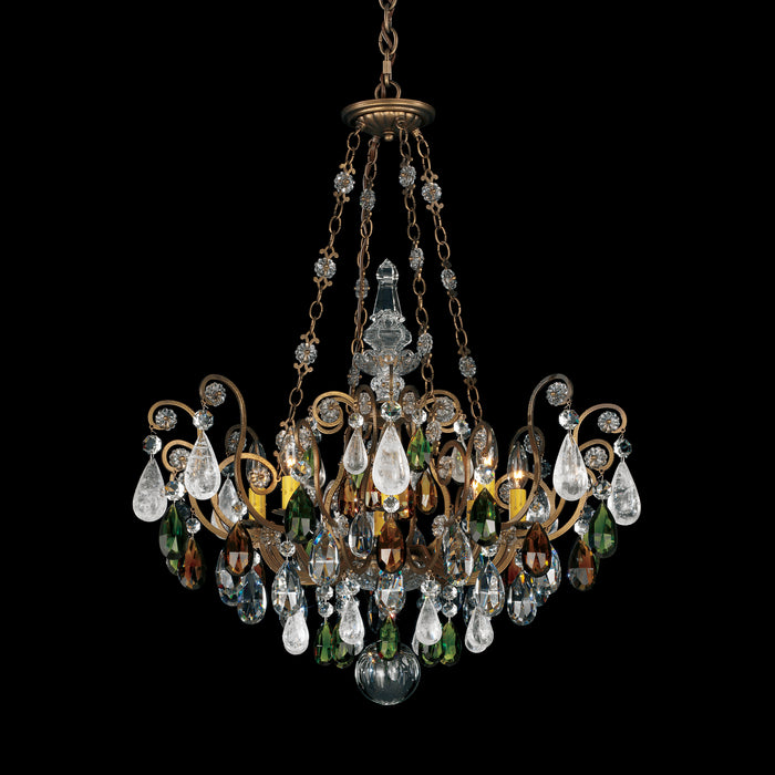 Schonbek - 3587-23OS - Eight Light Chandelier - Renaissance Rock Crystal - Etruscan Gold