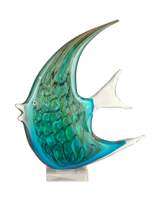 Dale Tiffany - AS11107 - Figurine - Angel Fish - Greens/Turquoise