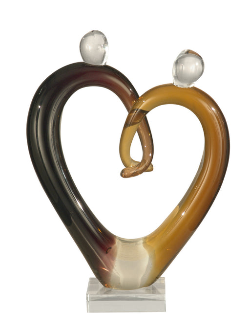 Dale Tiffany - AS11112 - Sculpture - Hearts - Clear
