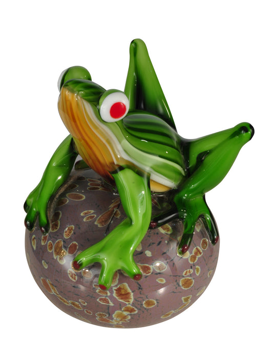 Dale Tiffany - AS13075 - Sculpture - Frog On Ball - Multi