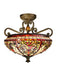 Dale Tiffany - TH13090 - Two Light Semi Flush Mount - Baroque - Antique Golden Bronze