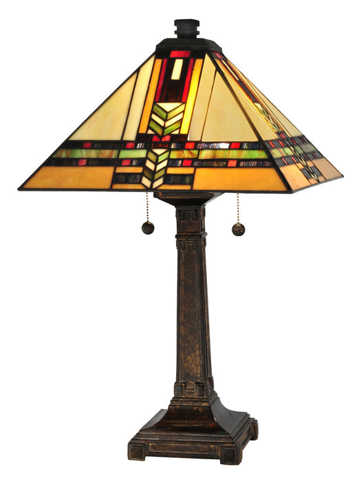Dale Tiffany - TT13061 - Two Light Table Lamp - Palo Mission - Fieldstone