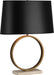 Robert Abbey - 2295B - One Light Table Lamp - Logan - Aged Brass w/ Travertine Stone Base RHBN