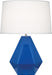 Robert Abbey - 946 - One Light Table Lamp - Delta - Marine Blue Glazed Ceramic w/ Polished Nickel