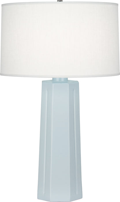 Robert Abbey - 966 - One Light Table Lamp - Mason - Baby Blue Glazed Ceramic