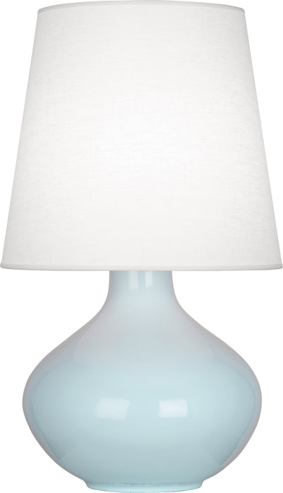 Robert Abbey - BB993 - One Light Table Lamp - June - Baby Blue Glazed Ceramic