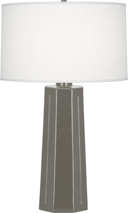 Robert Abbey - CR960 - One Light Table Lamp - Mason - Ash Glazed Ceramic