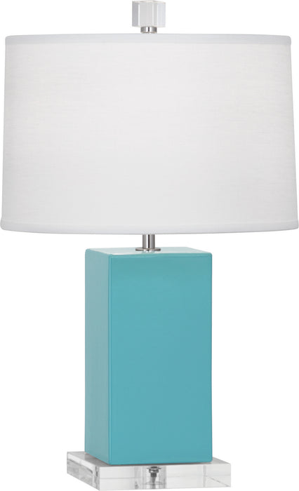 Robert Abbey - EB990 - One Light Accent Lamp - Harvey - Egg Blue Glazed Ceramic